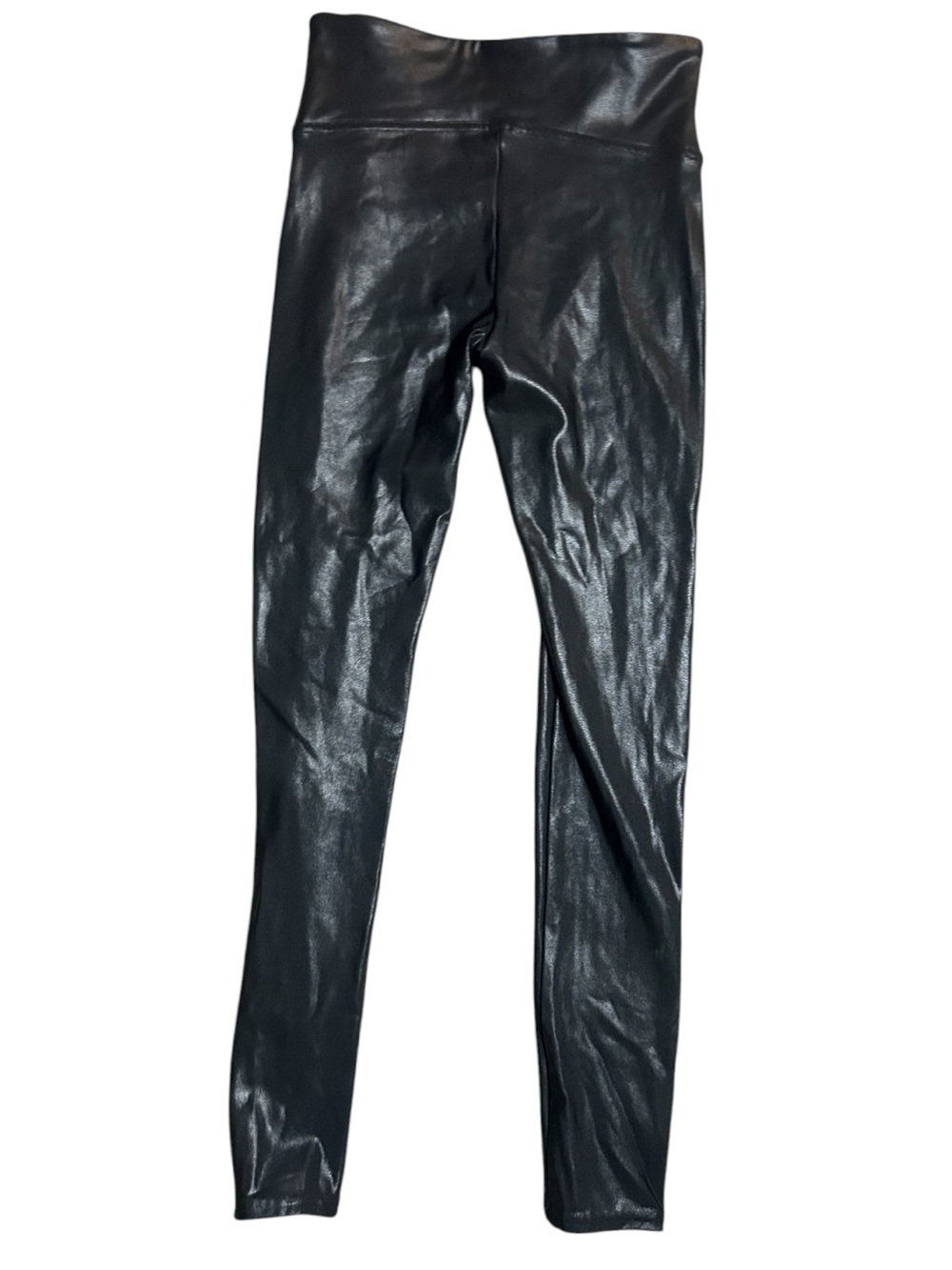 NWT Spanx Faux Leather Side Stripe Leggings Size SP White & Black - Picture 5 of 8